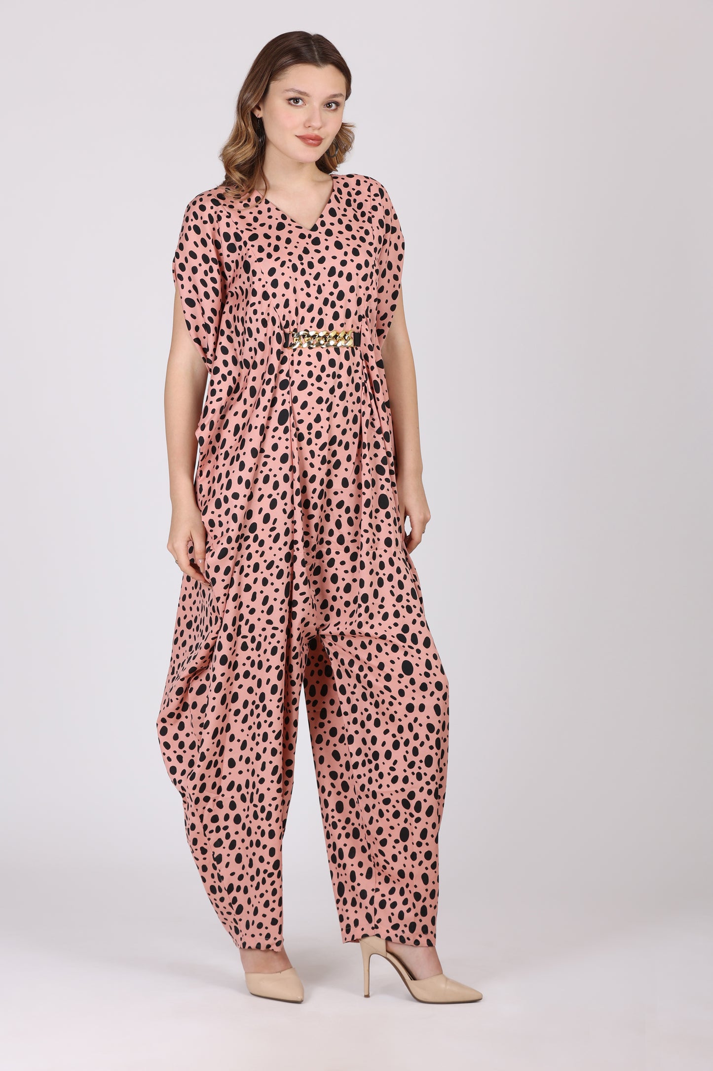 Peach Designer Readymade Jump Suit Collection