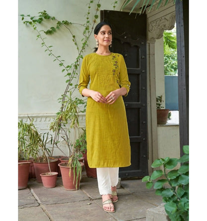 Fancy Italian Rayon Hand Work Kurtis