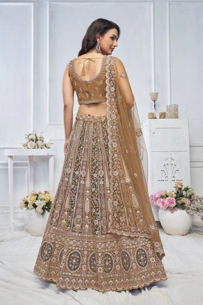 The Majestic Brown bridal lehenga