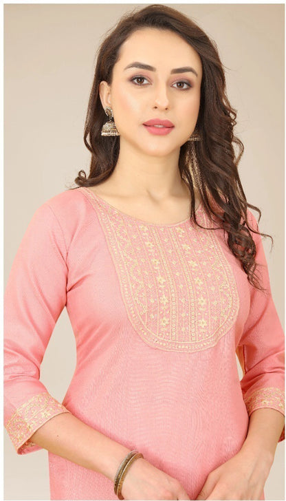 Ethnic Soft Cotton Embroidered Kurtis