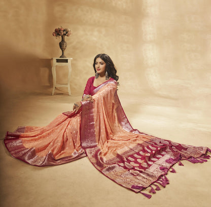 Designer Weaving Georgette Saree in 7 Colors