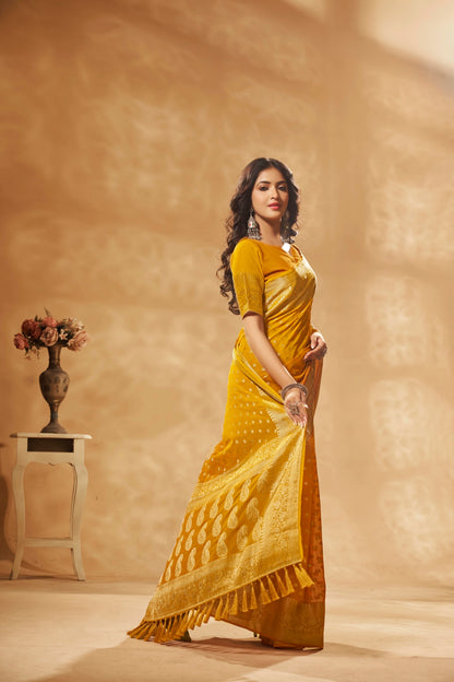 Designer Weaving Georgette Saree in 7 Colors