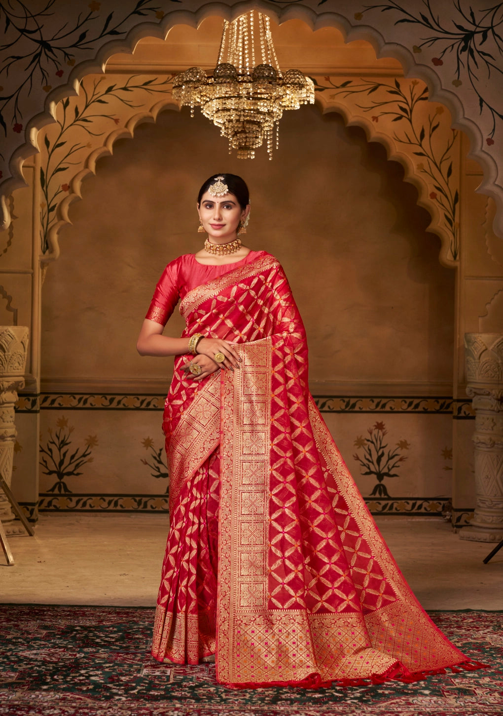 Designer Organza Weaving Saree