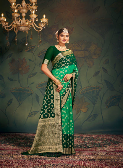 Classic Pure Georgette Weaving Designer Saree