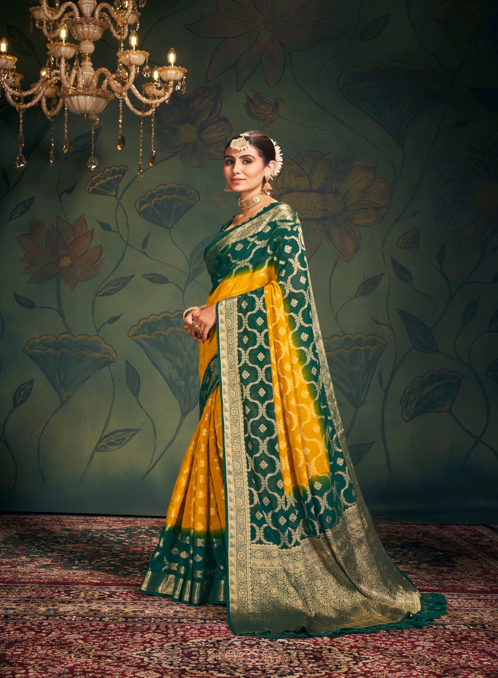 Classic Pure Georgette Weaving Designer Saree