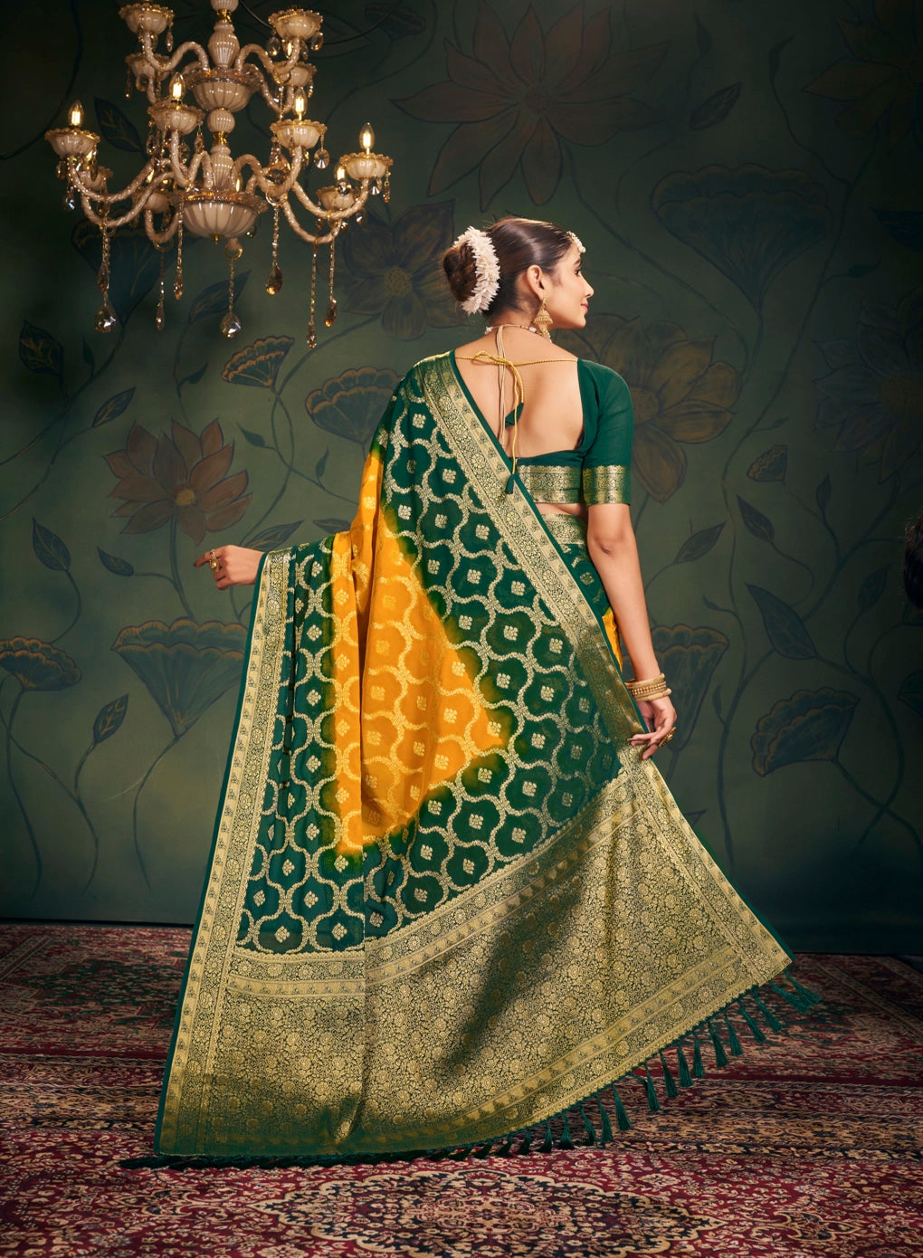 Classic Pure Georgette Weaving Designer Saree