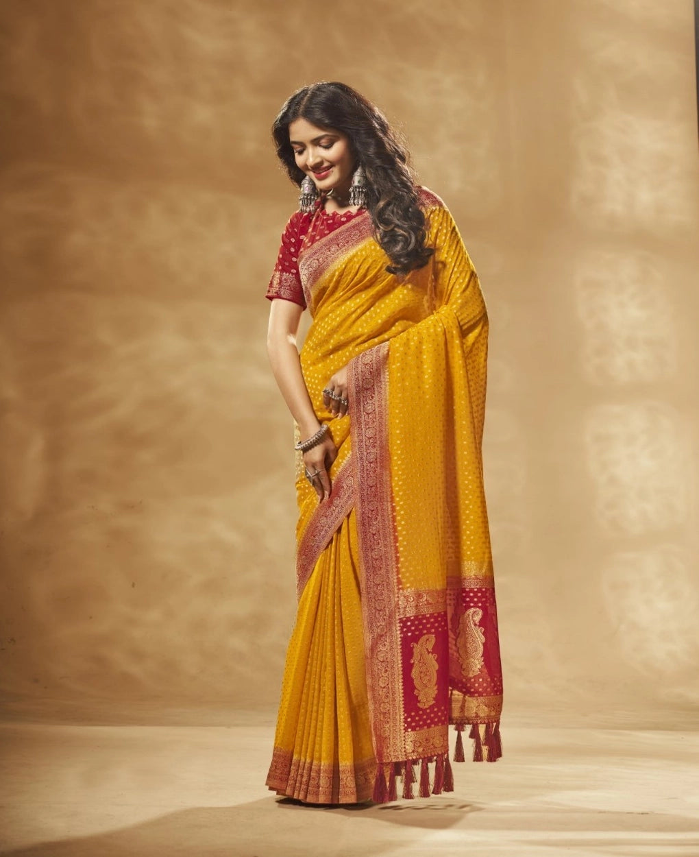 Pure Georgette Weaving Classic Saree