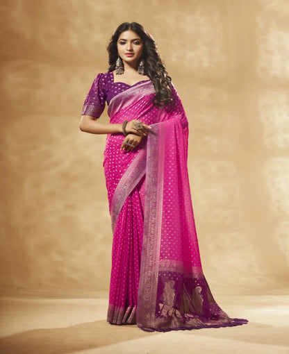 Pure Georgette Weaving Classic Saree