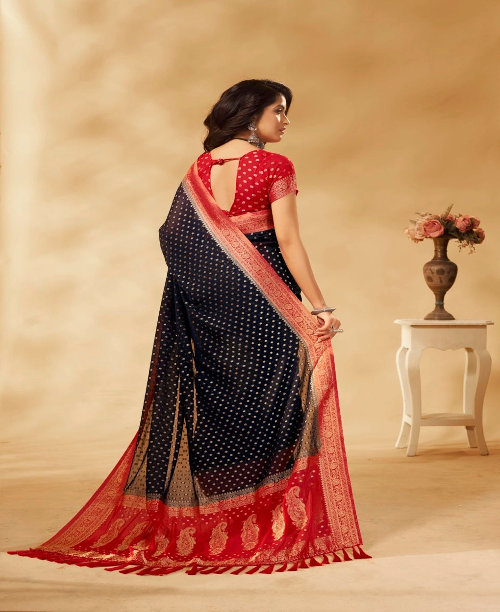 Pure Georgette Weaving Classic Saree