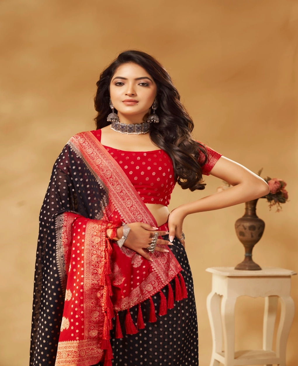 Pure Georgette Weaving Classic Saree