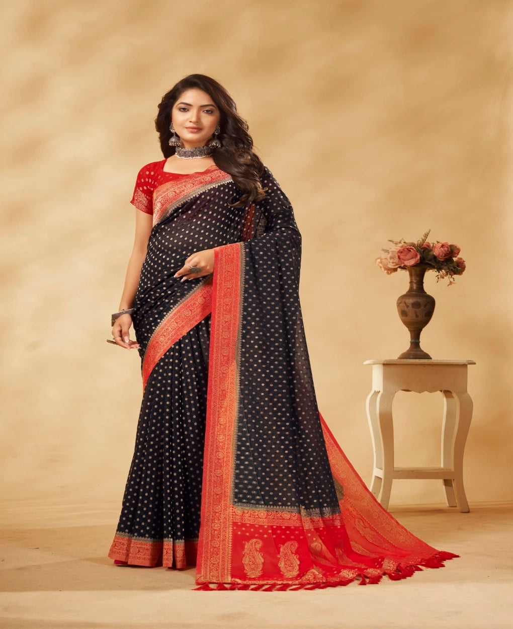 Pure Georgette Weaving Classic Saree