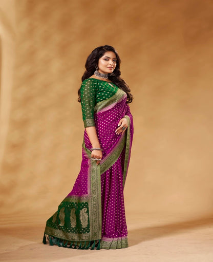 Pure Georgette Weaving Classic Saree