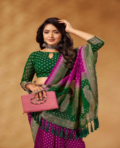 Pure Georgette Weaving Classic Saree