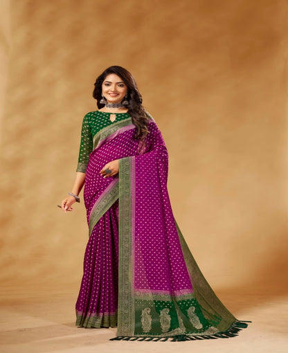 Pure Georgette Weaving Classic Saree