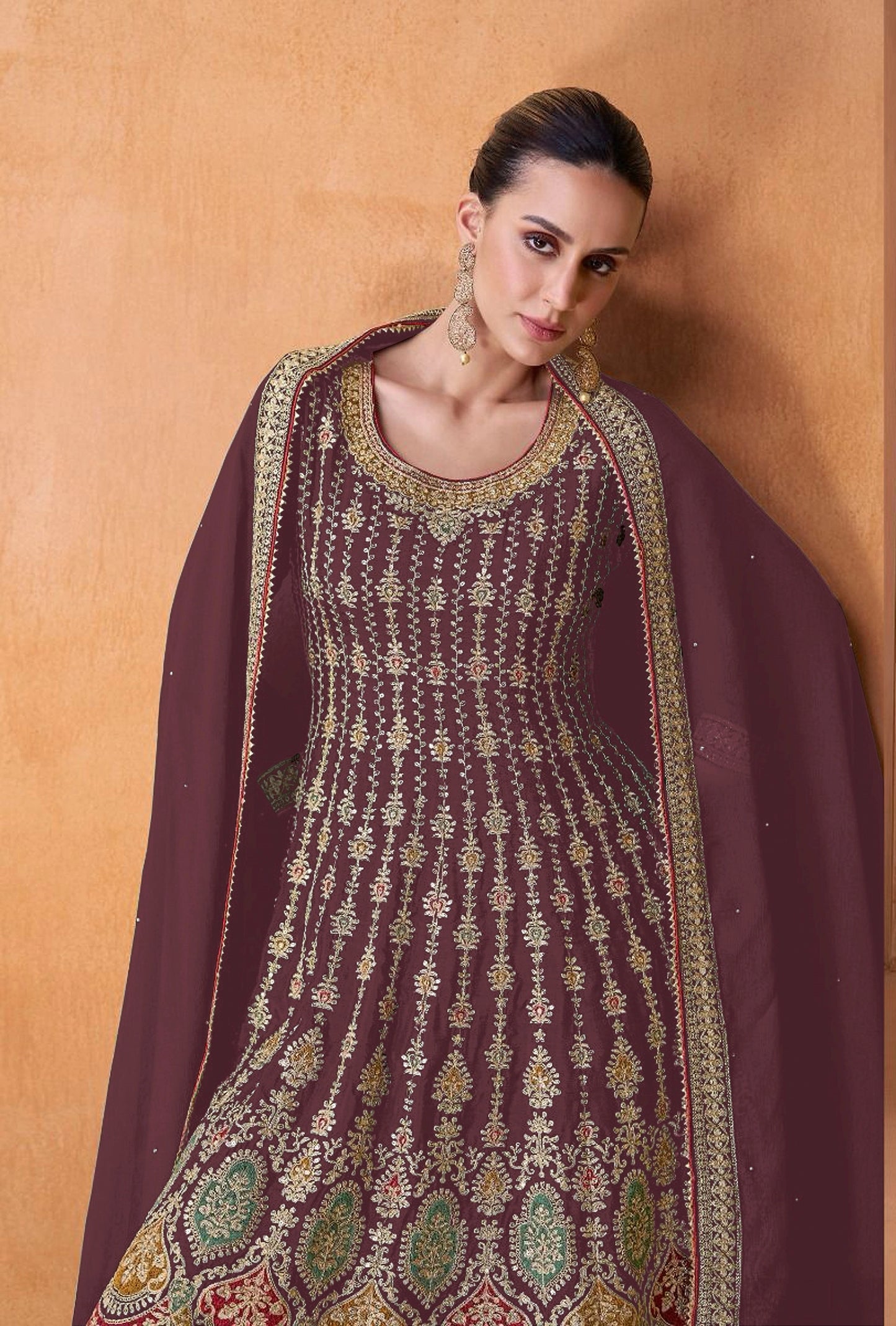 Designer Readymade Sharara Style Georgette Salwar Suit