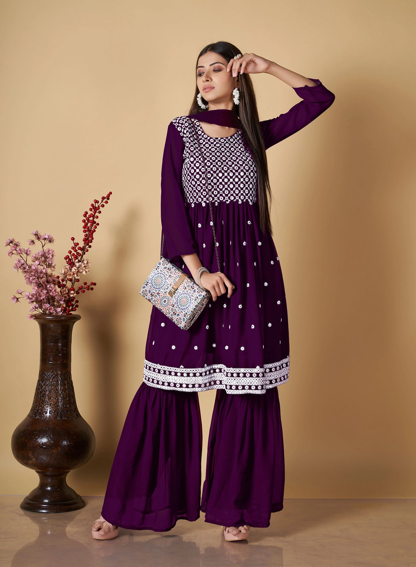 Designer Readymade Kurti Sharara Collection