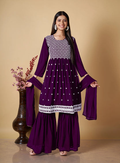 Designer Readymade Kurti Sharara Collection