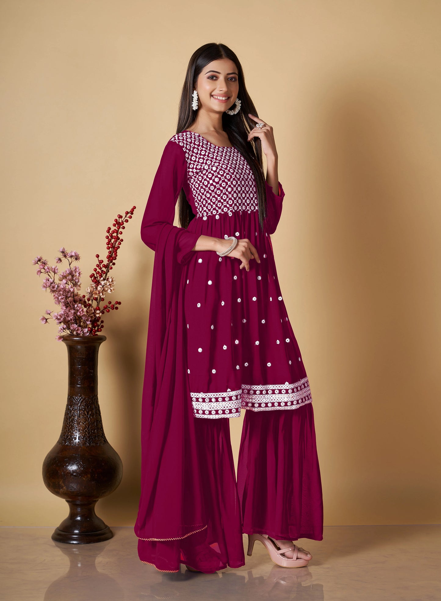 Designer Readymade Kurti Sharara Collection