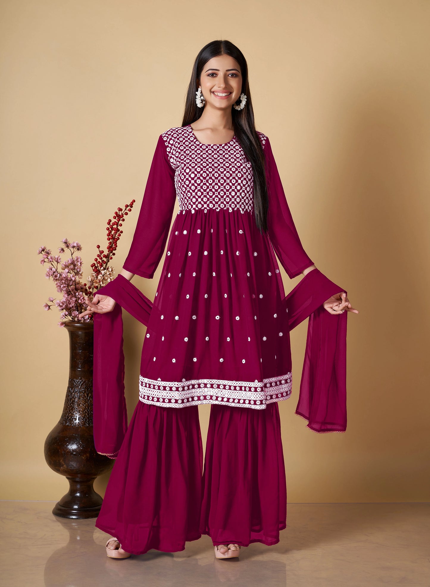 Designer Readymade Kurti Sharara Collection