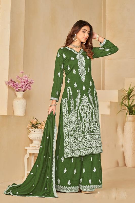 Heavy Designer Art Silk Suit Set