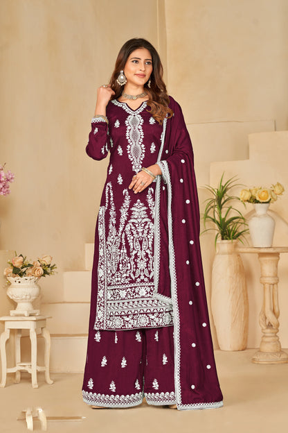 Heavy Designer Art Silk Suit Set