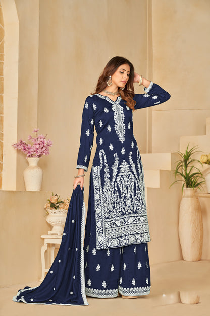 Heavy Designer Art Silk Suit Set