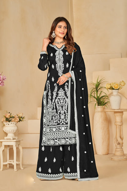 Heavy Designer Art Silk Suit Set