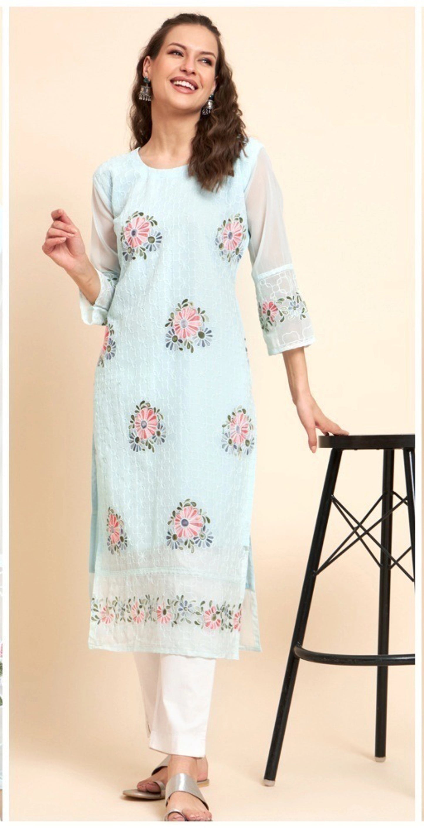 Designer Readymade Georgette Kurtis