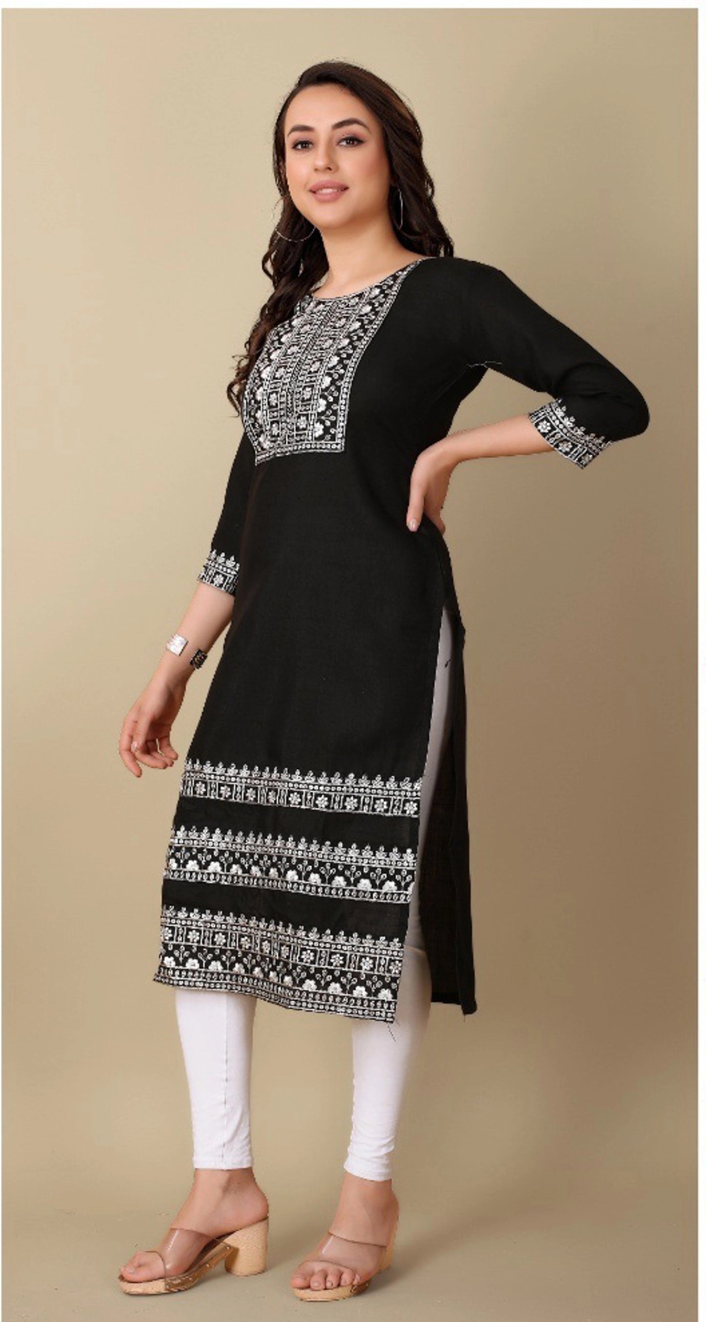 Designer Chikankari Cotton Kurtis