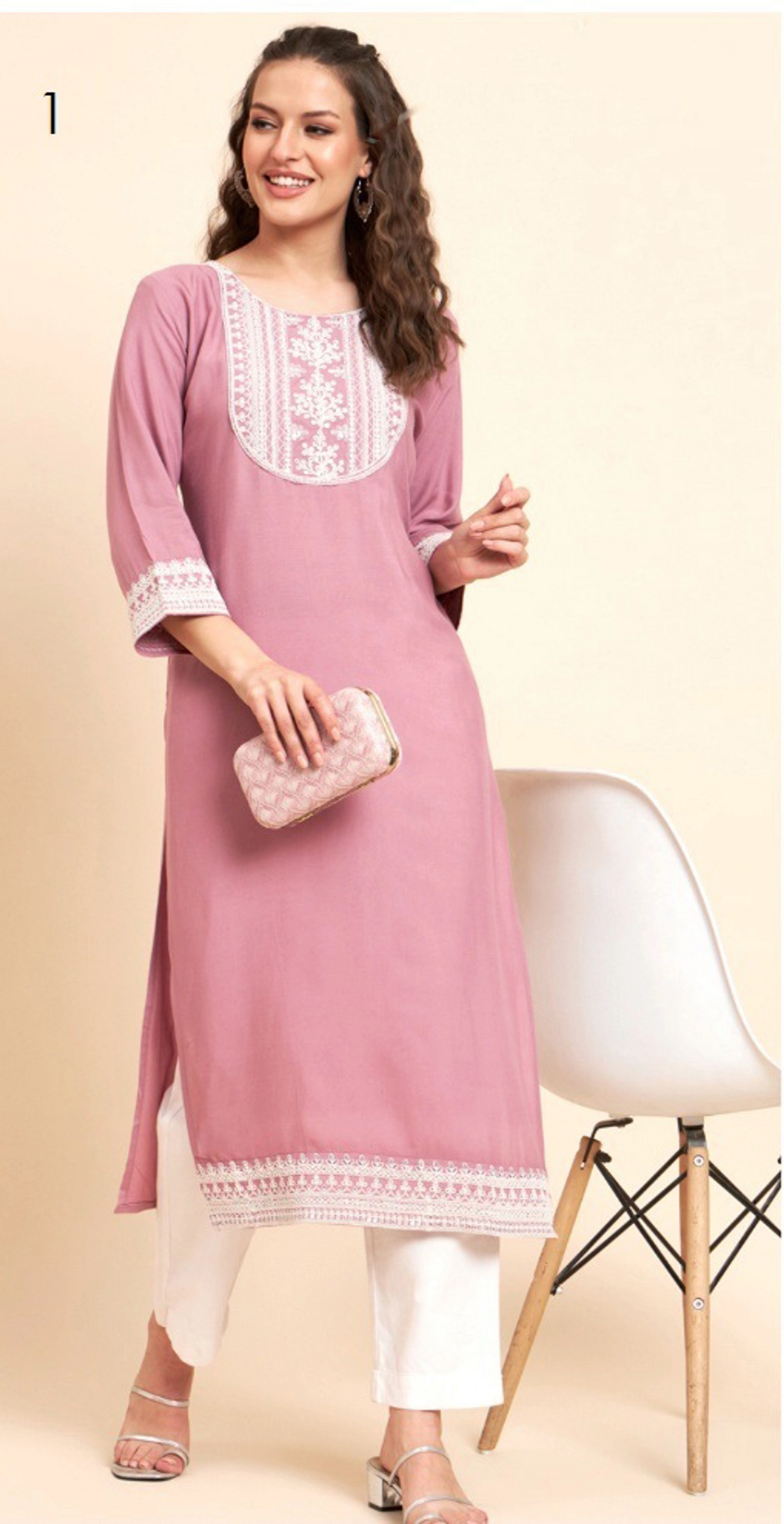 Embroidered Readymade Kurti Collection V1