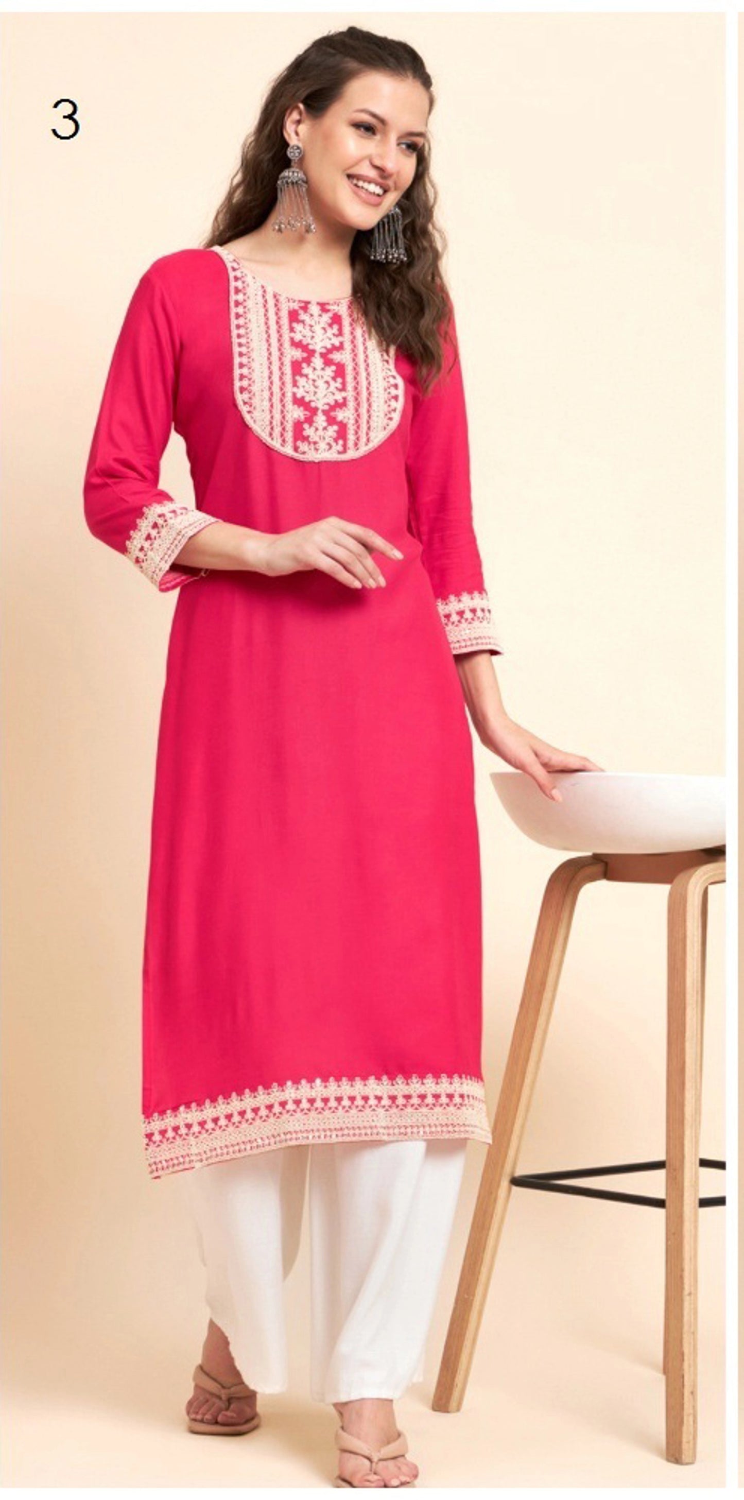 Embroidered Readymade Kurti Collection V1