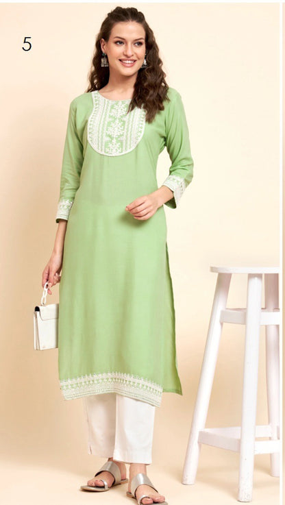 Embroidered Readymade Kurti Collection V1