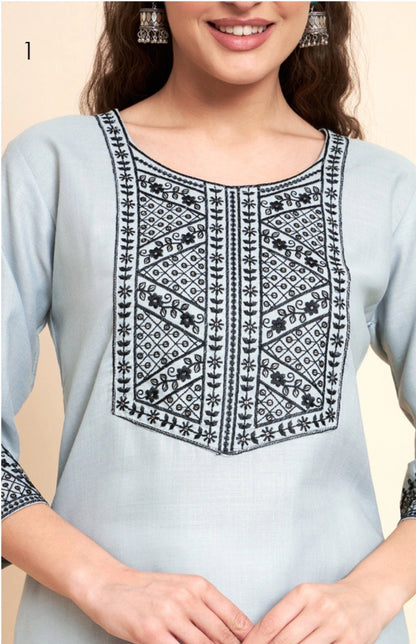 Embroidered Readymade Kurti Collection V2