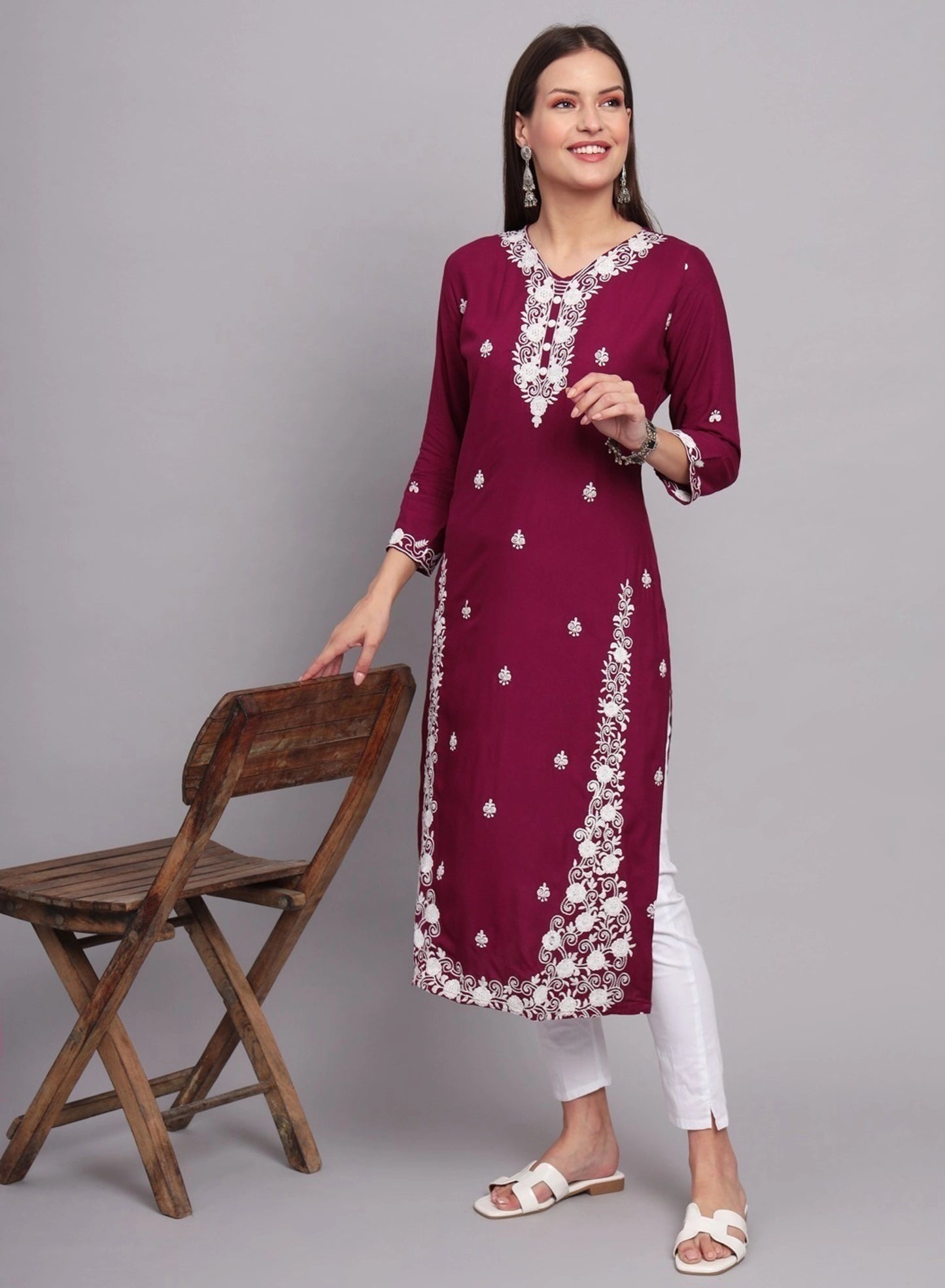 Embroidered Readymade Kurti Collection V4