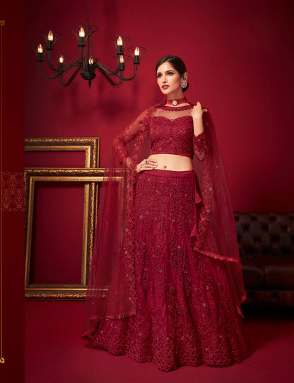 Designer Net with Silk Lehenga collection