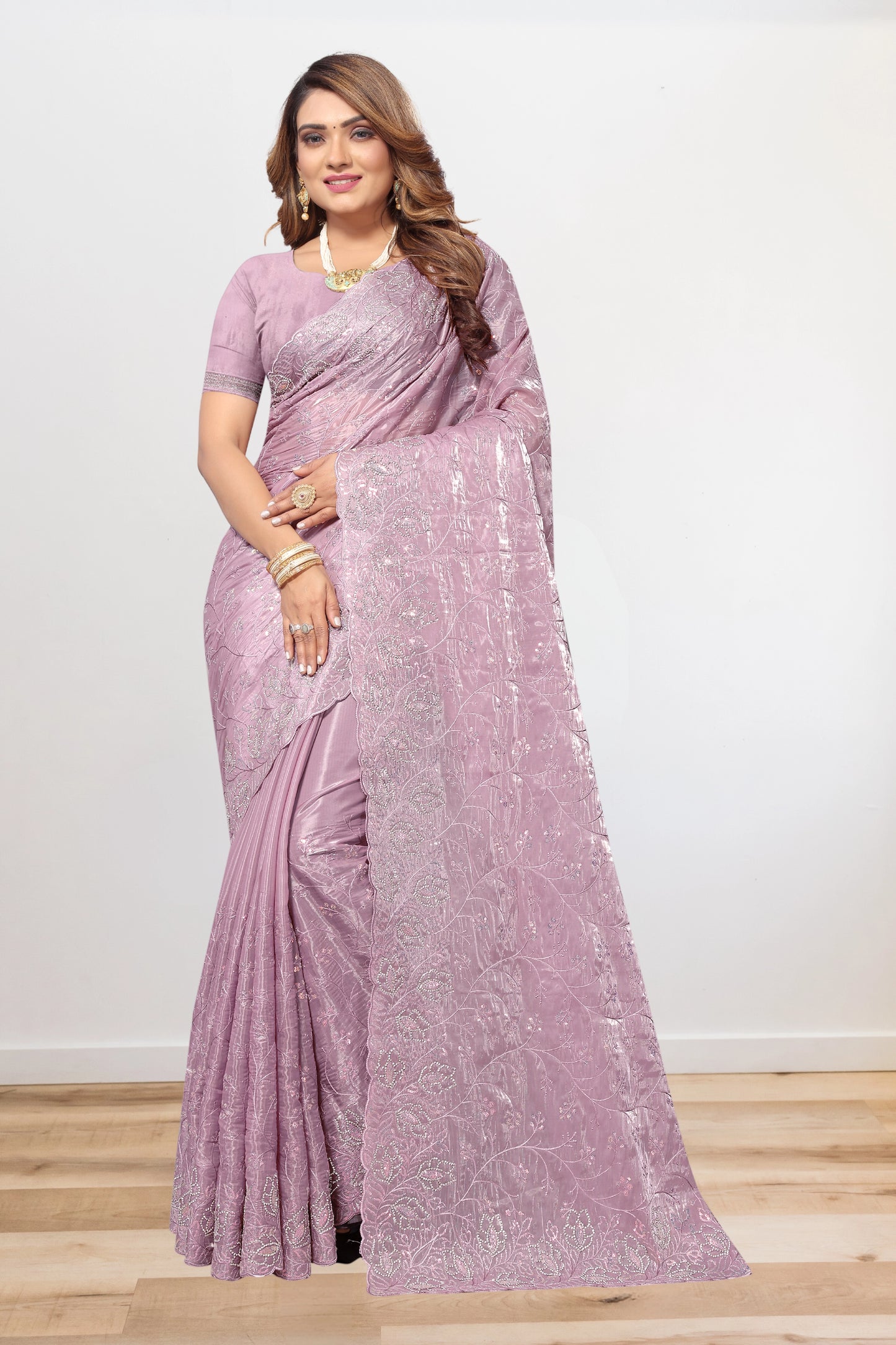 Jimmy Choo Designer Embroidered Saree