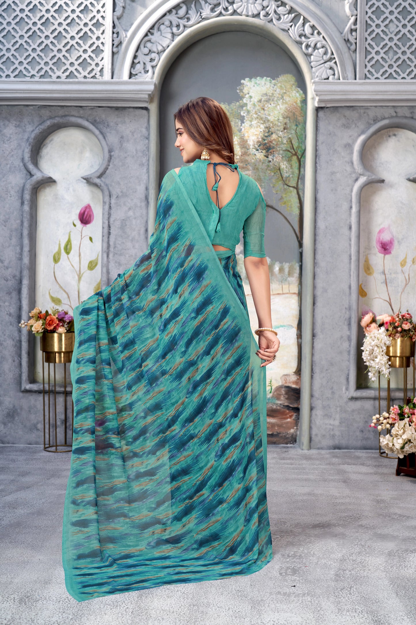 Designer Weight Less Printed Saree