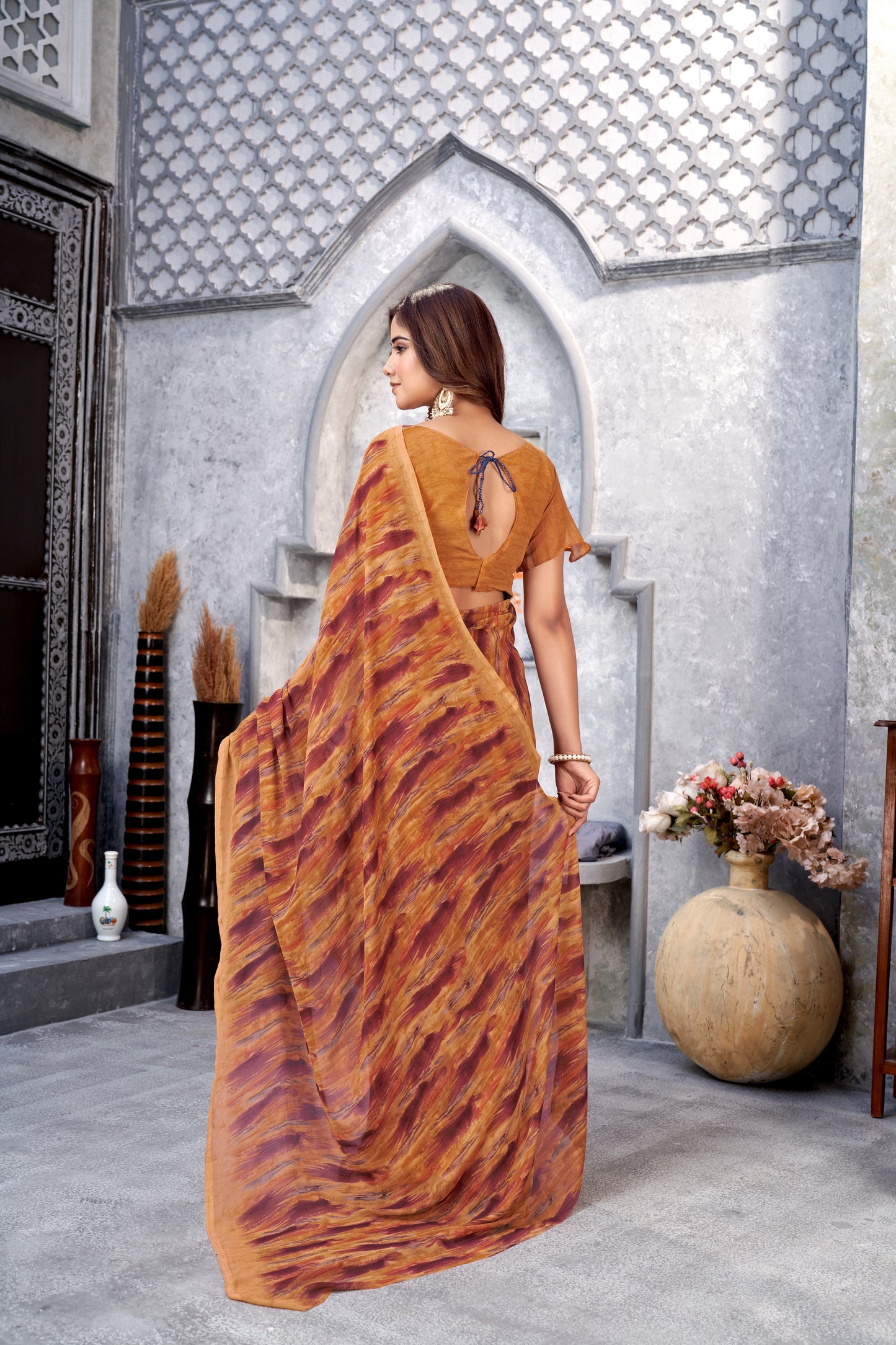 Designer Weight Less Printed Saree