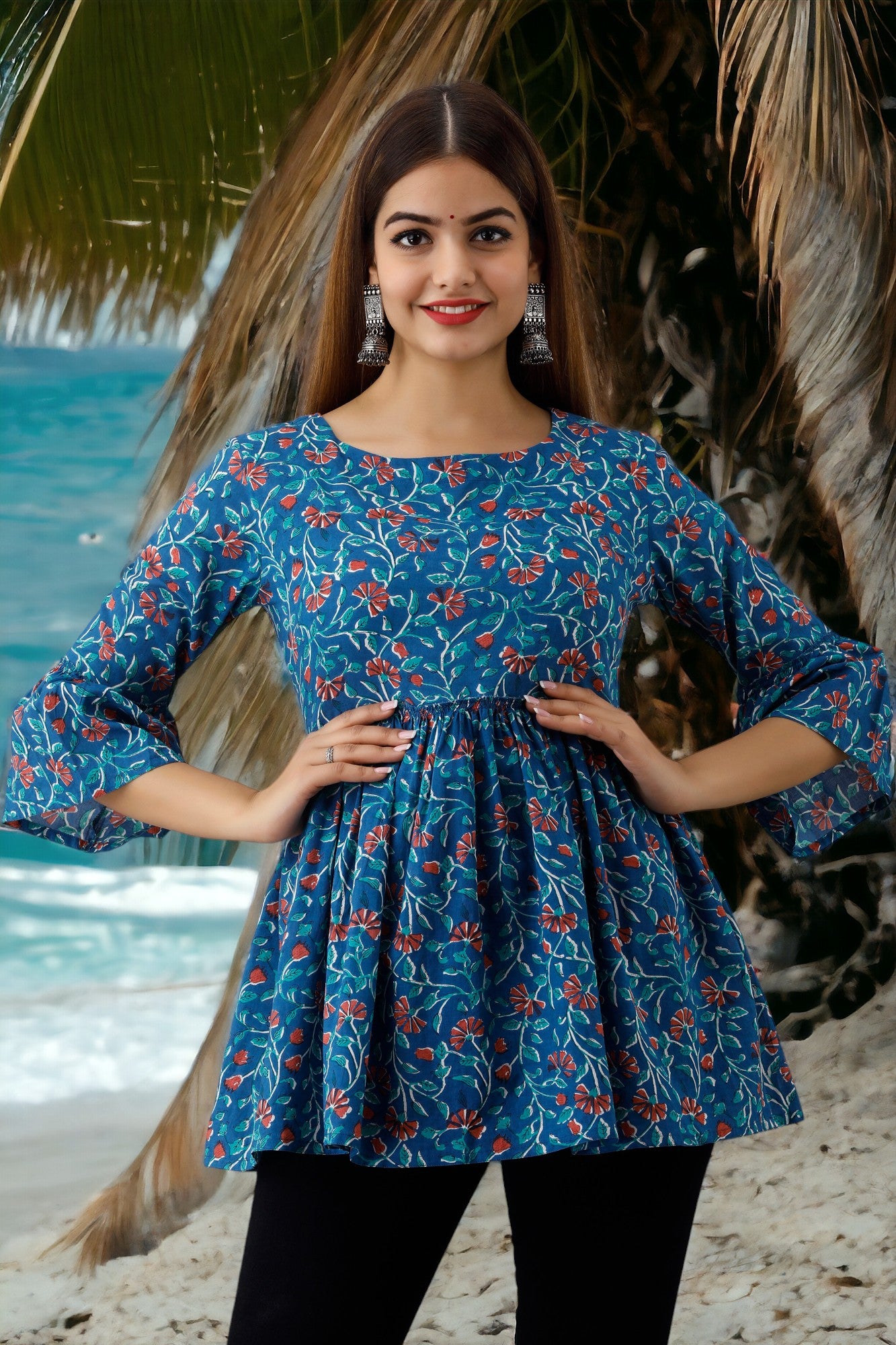 Cotton Printed Short Kurti Collection For Girls