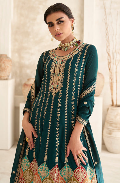 Designer Embroidered Premium Silk Suit