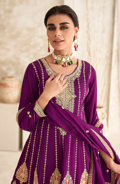 Designer Embroidered Premium Silk Suit