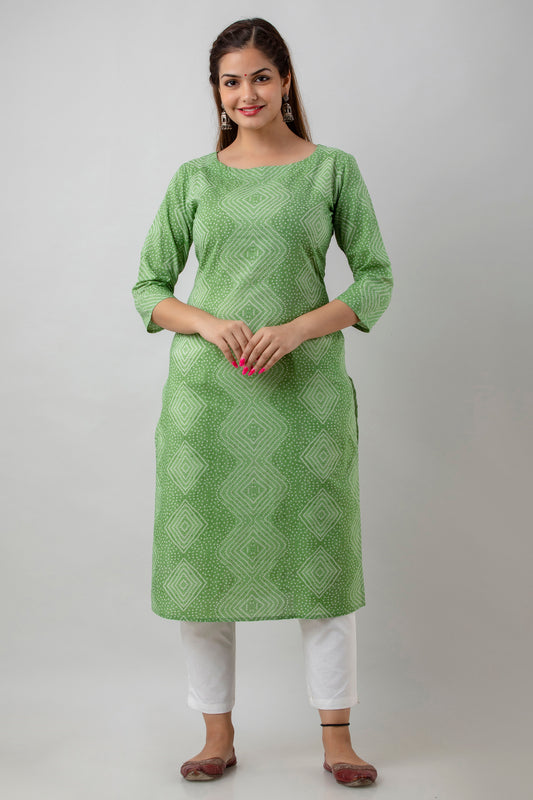 Designer Printed Readymade Cotton Kurti