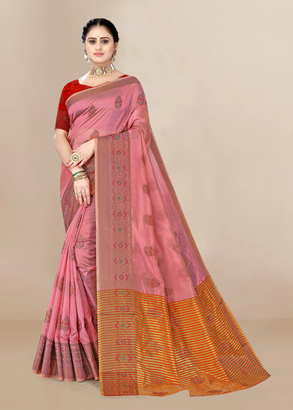 Organza Designer Printed Saree