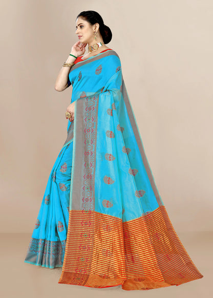 Organza Designer Printed Saree