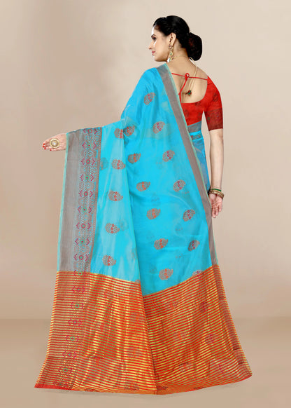 Organza Designer Printed Saree