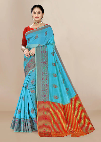 Organza Designer Printed Saree