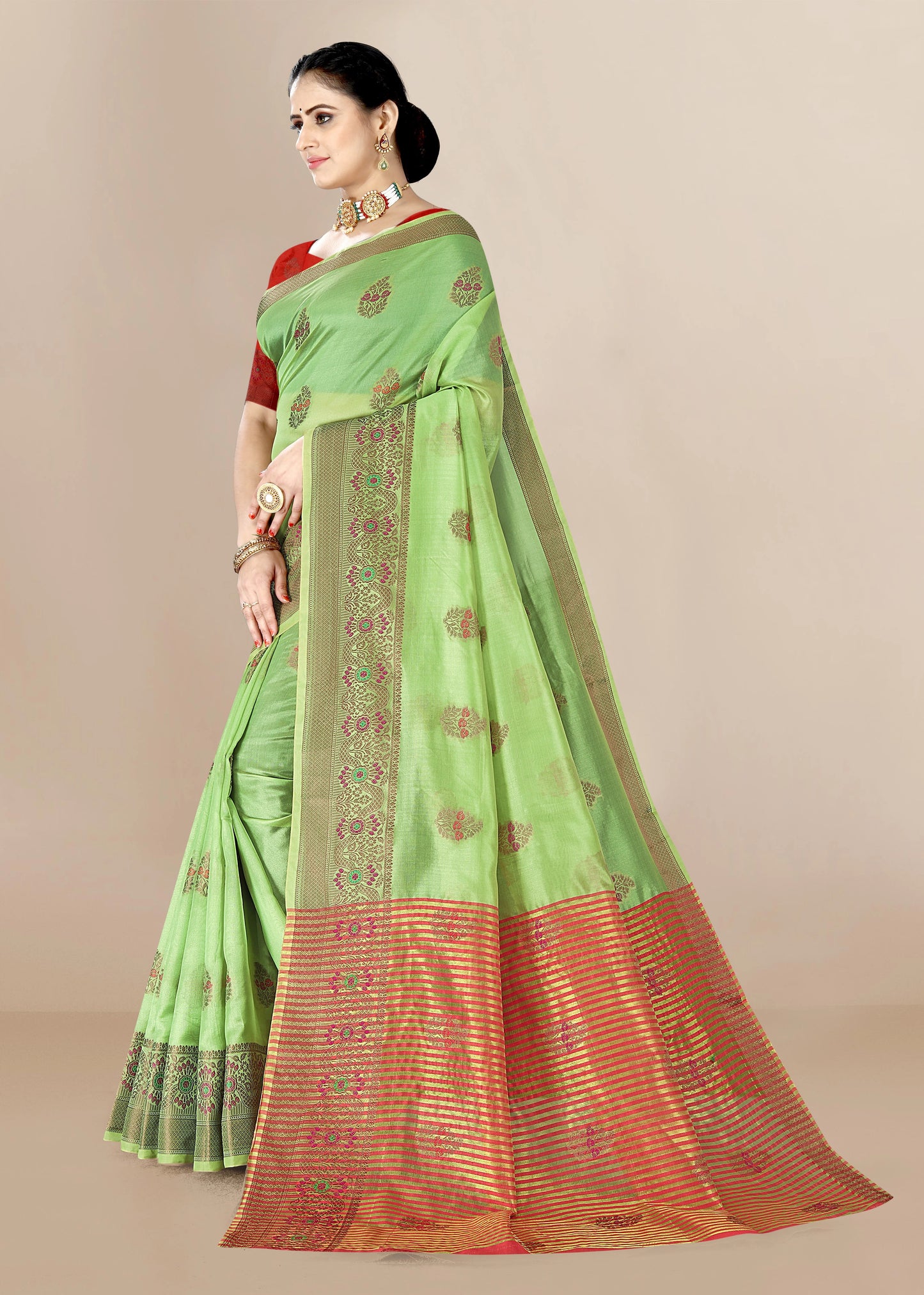 Organza Designer Printed Saree