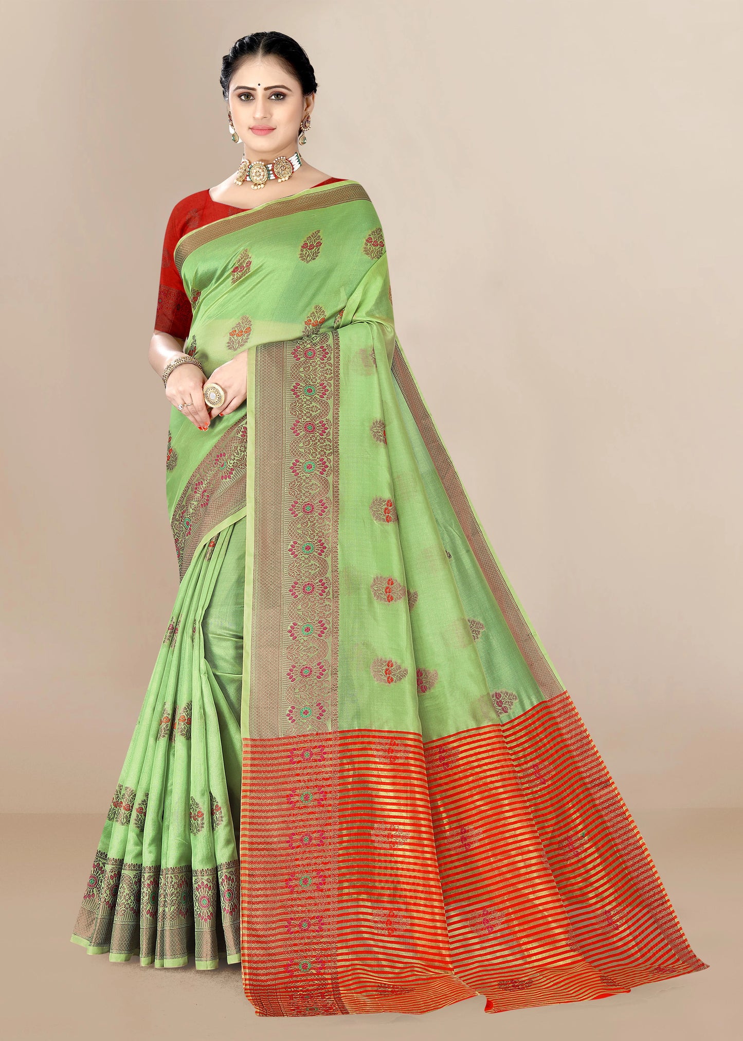 Organza Designer Printed Saree