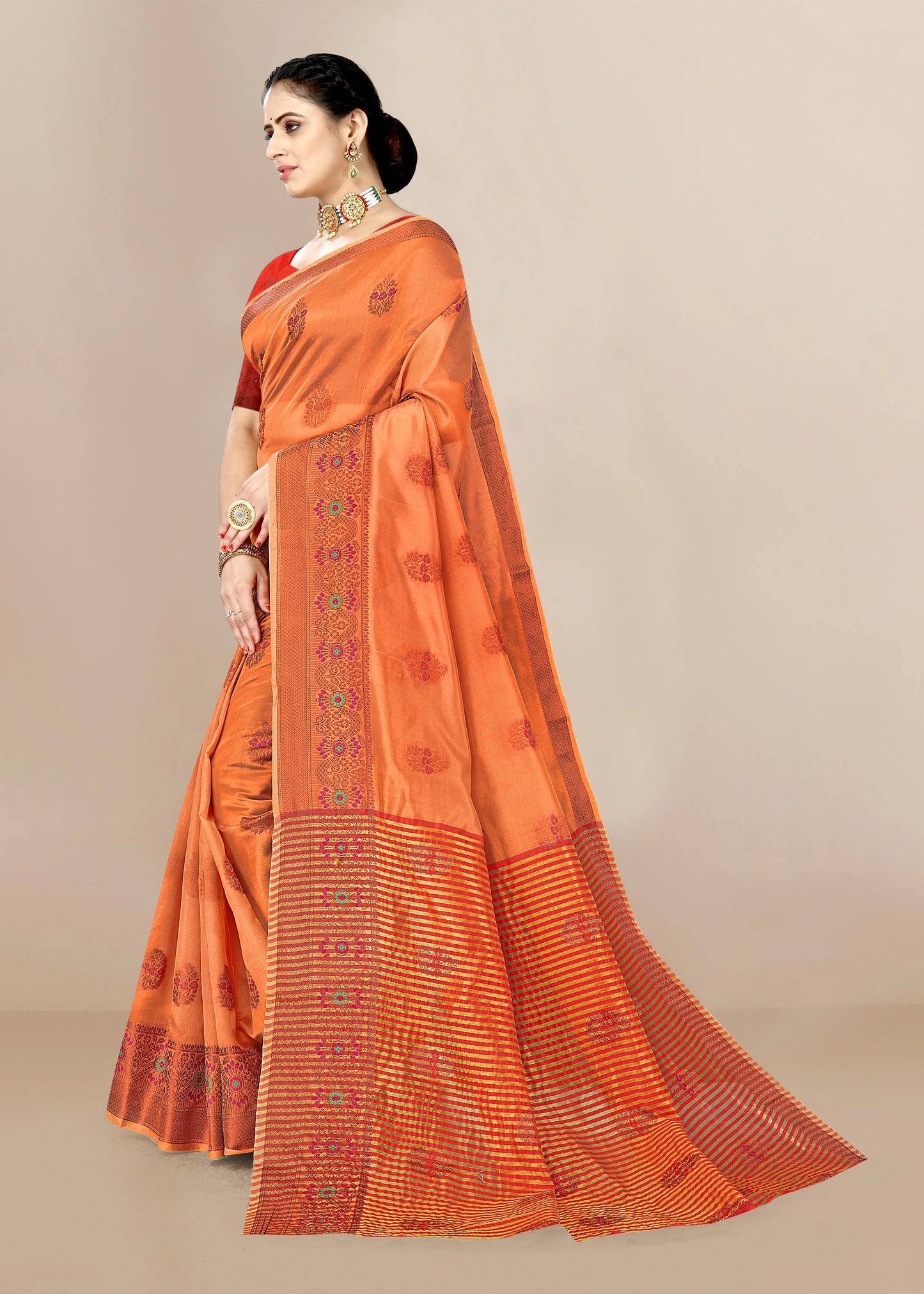 Organza Designer Printed Saree