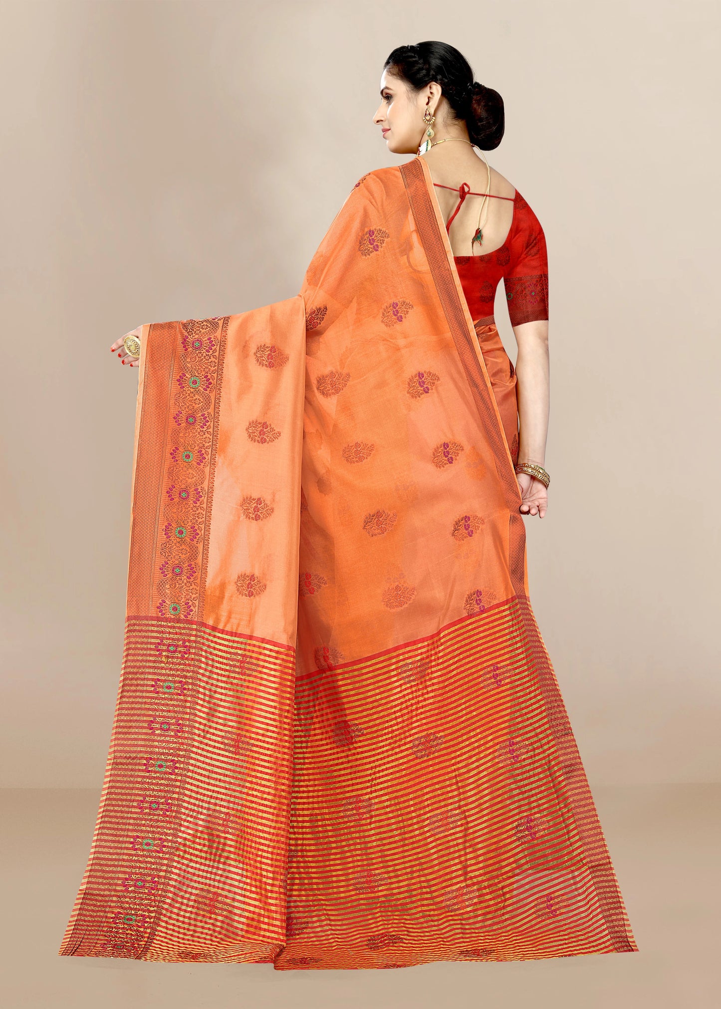 Organza Designer Printed Saree